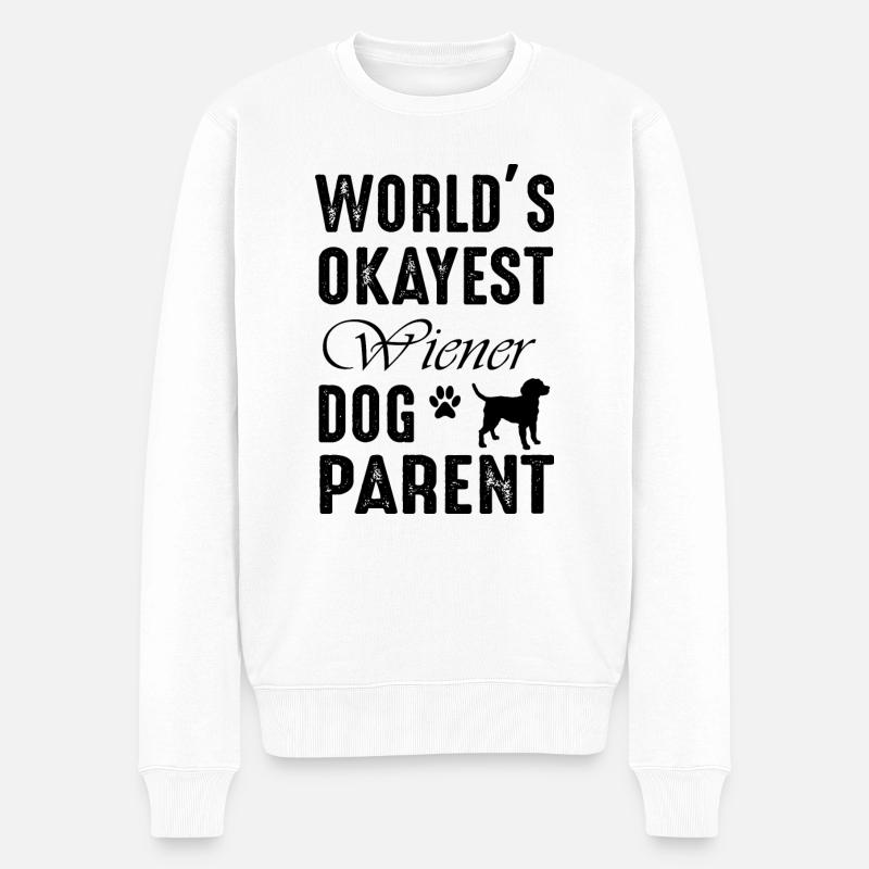 Chien Hund - Pull Premium bio Homme - blanc