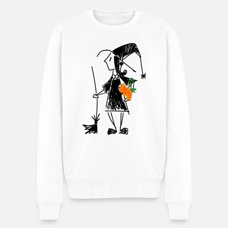 Petite sorcière - Pull Premium bio Homme - blanc