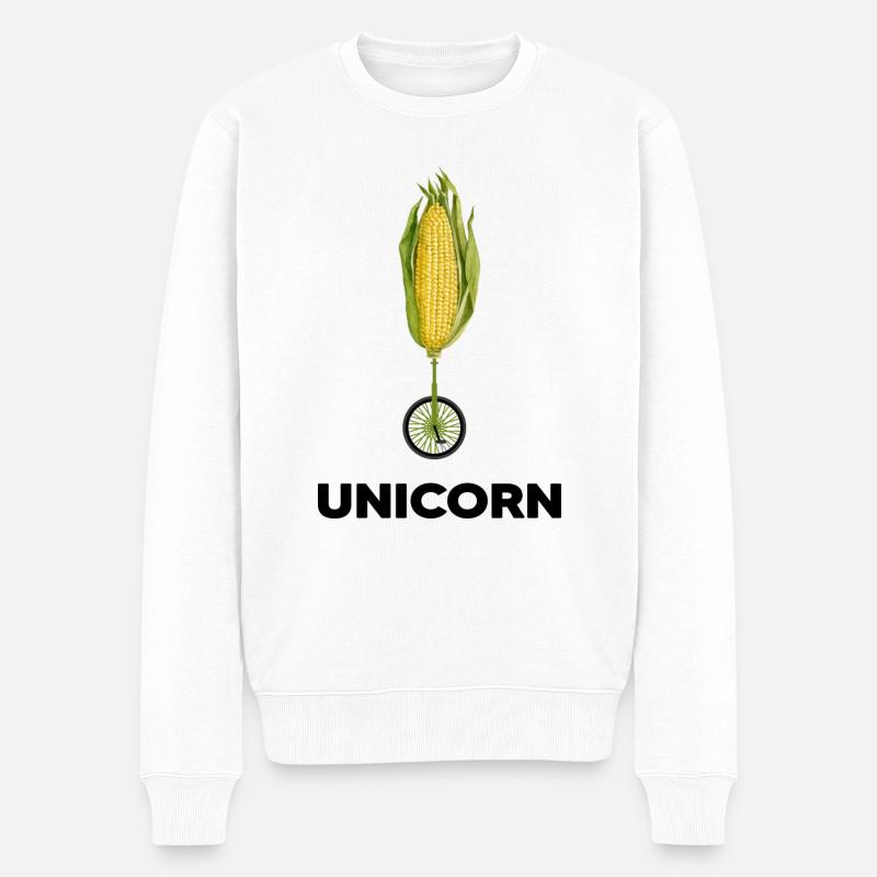 Monocycle Monocycle-Memes - Pull Premium bio Homme - blanc