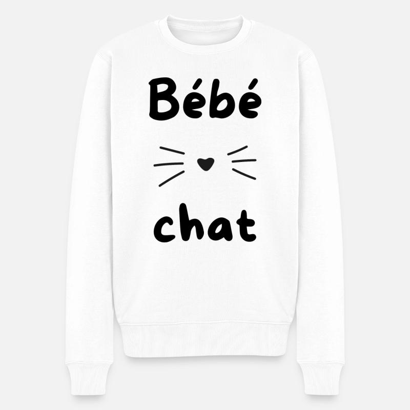Bébé chat - Pull Premium bio Homme - blanc