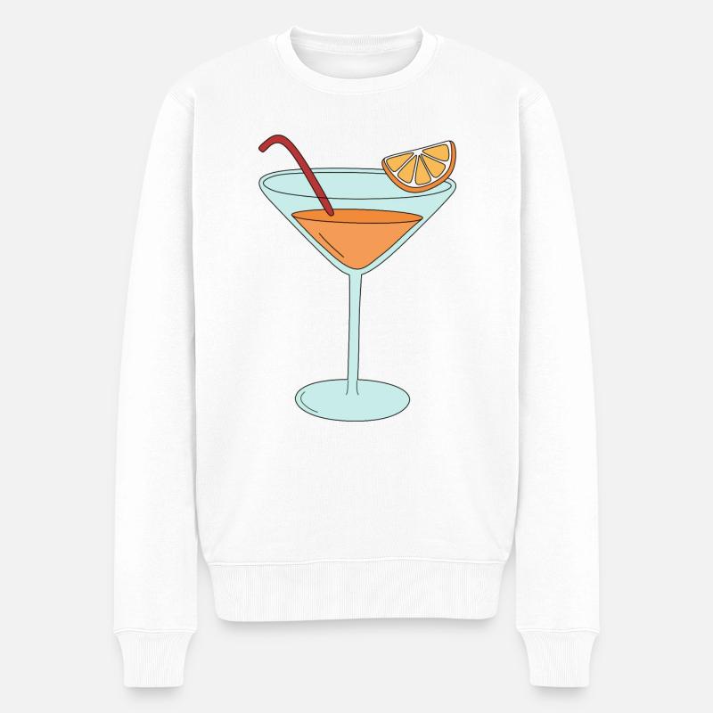 Cocktail à l’orange - Pull Premium bio Homme - blanc