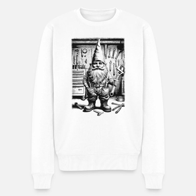 Mechaniker - Männer Premium Bio Pullover - Weiß