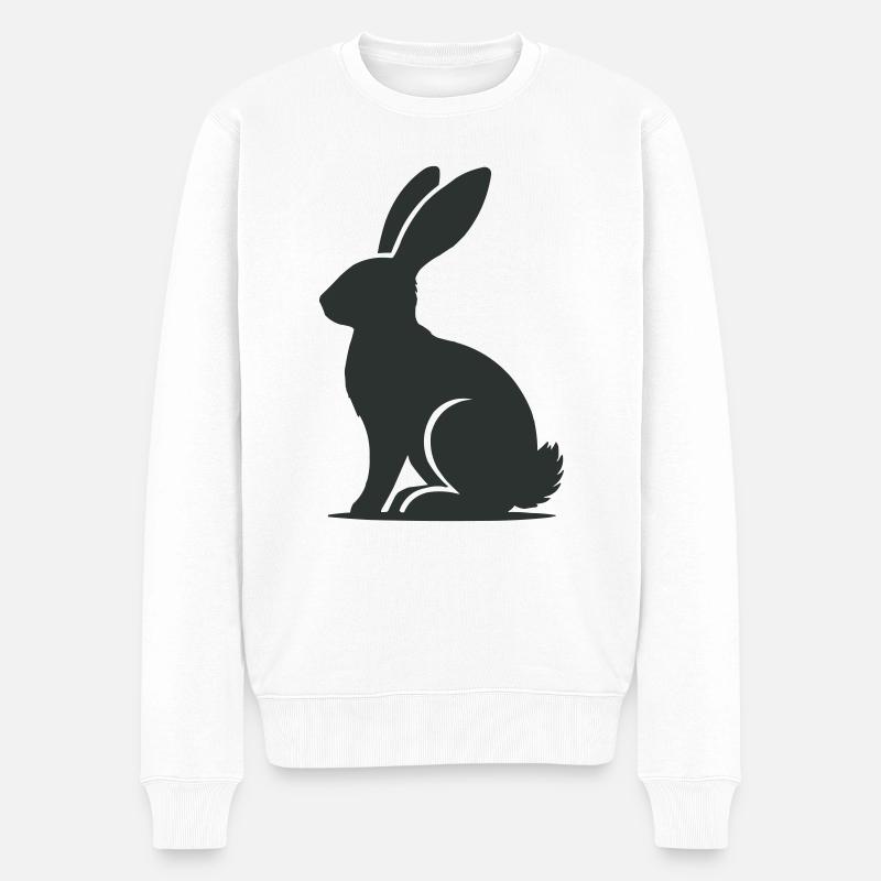 lièvre - Pull Premium bio Homme - blanc