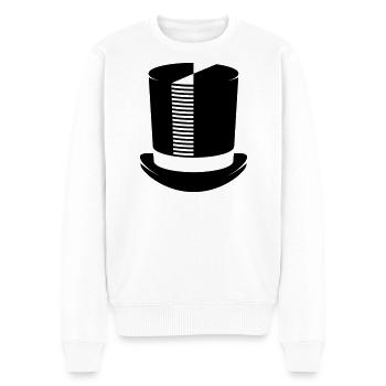 Zylinder / Zylinderhut / Bräutigam / Zauberer - Männer Premium Bio Pullover - Weiß - Vorne - Thijin (182cm)