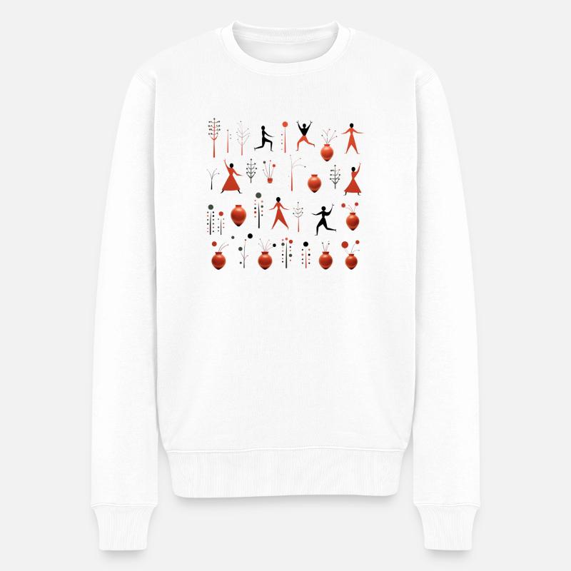 Joga - Männer Premium Bio Pullover - Weiß