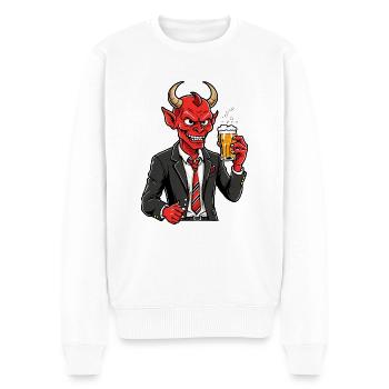 Red Devil - Men's Premium Organic Jumper - white - Front - Thijin (182cm)