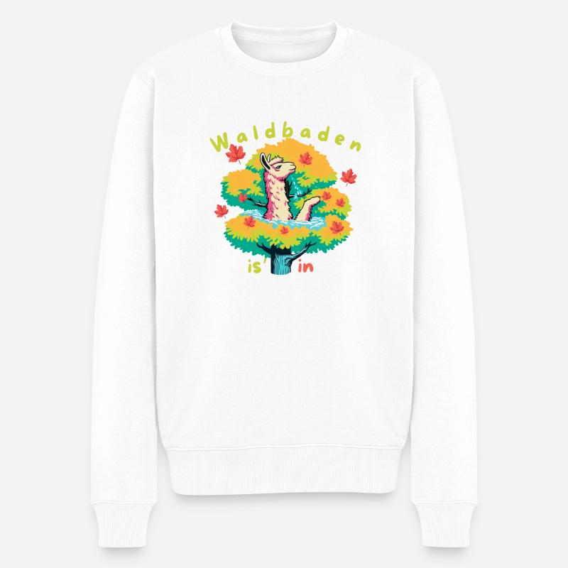 Bain de forêt - Pull Premium bio Homme - blanc