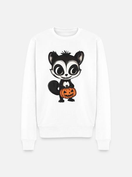 Skunk Halloween Comic Funny - Men's Premium Organic Jumper - white