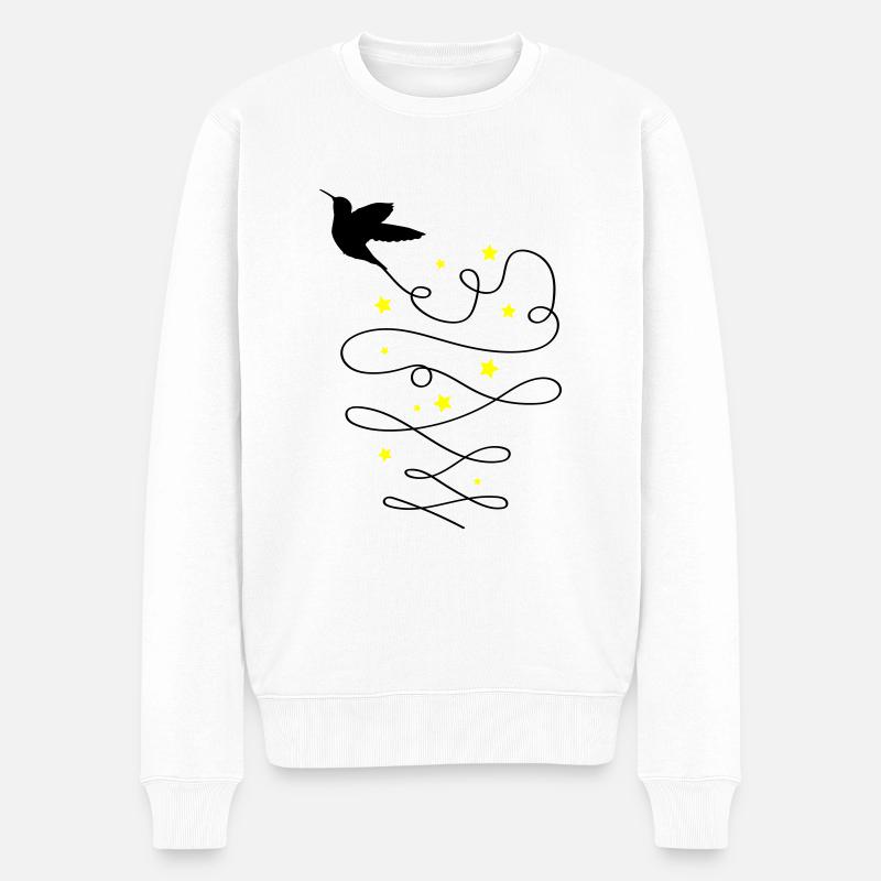 Kolibri Voyage - Pull Premium bio Homme - blanc