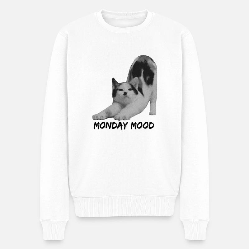 Monday Mood - Pull Premium bio Homme - blanc