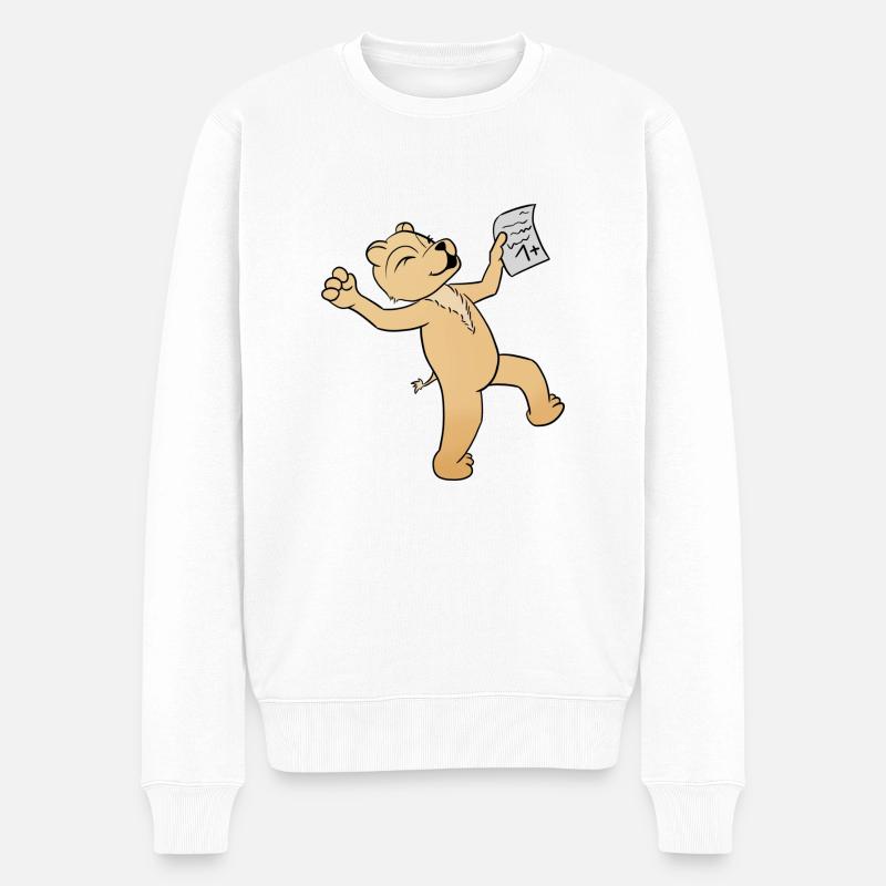 École - Pull Premium bio Homme - blanc