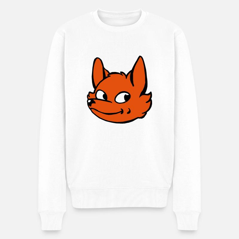 Renard - Pull Premium bio Homme - blanc