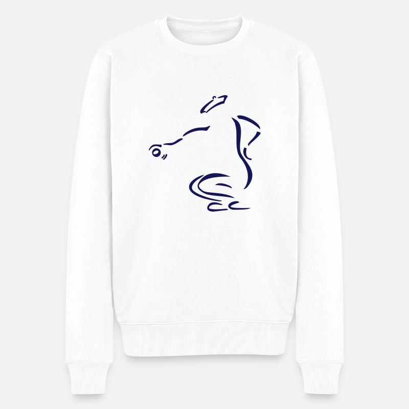 MKWU Petanque - Männer Premium Bio Pullover - Weiß