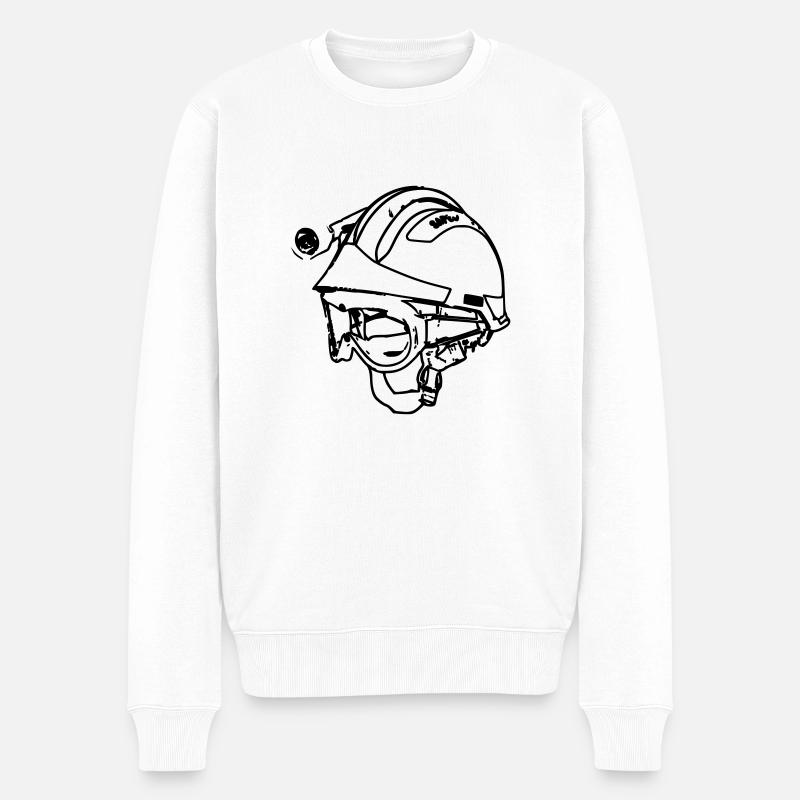 casque de feu f2 - Pull Premium bio Homme - blanc