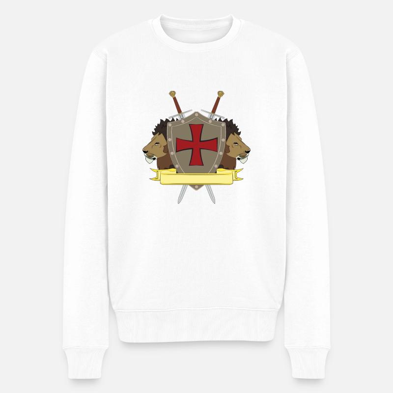 Templiers - Pull Premium bio Homme - blanc