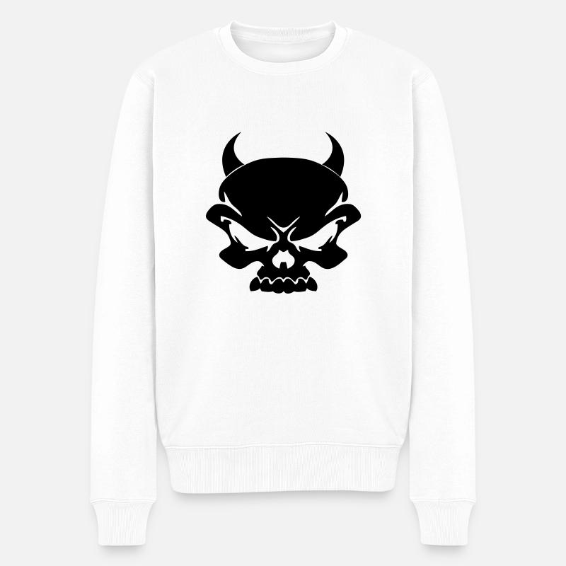 Diable - Pull Premium bio Homme - blanc
