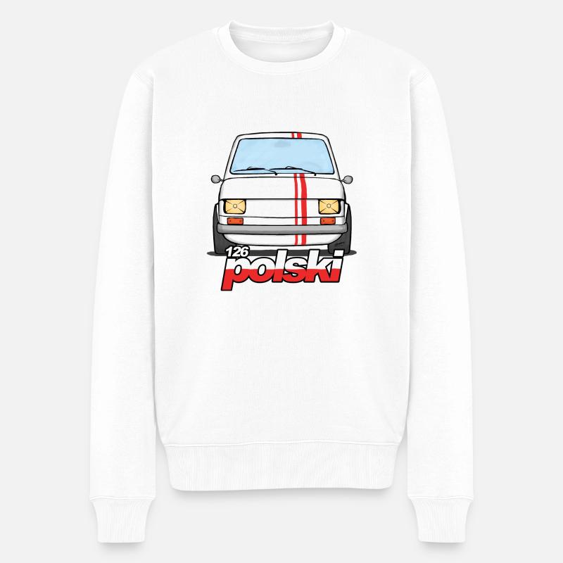 126 Classic Polski WR - Männer Premium Bio Pullover - Weiß