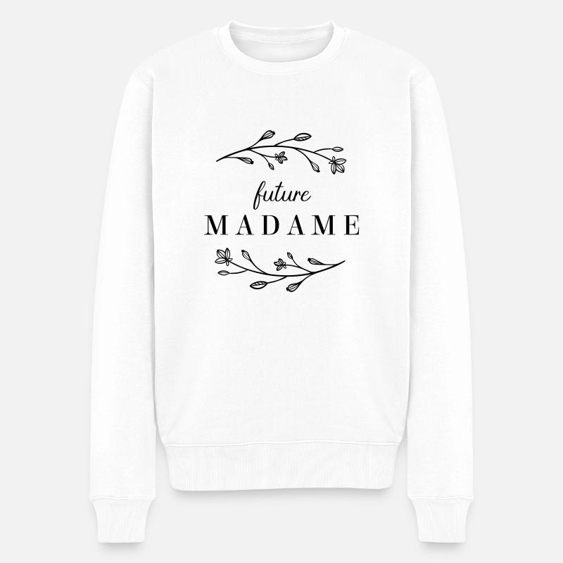 Future Madame - Pull Premium bio Homme - blanc