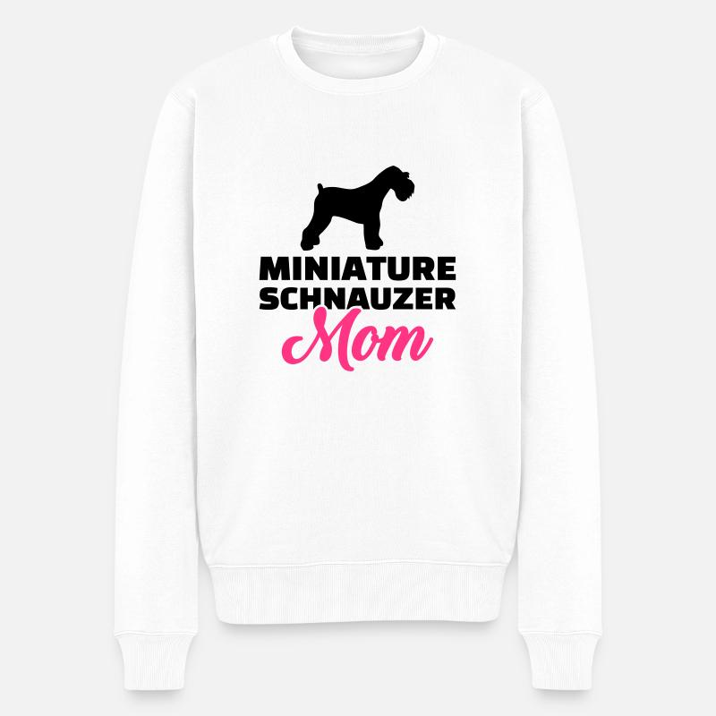 Miniature Schnauzer - Pull Premium bio Homme - blanc