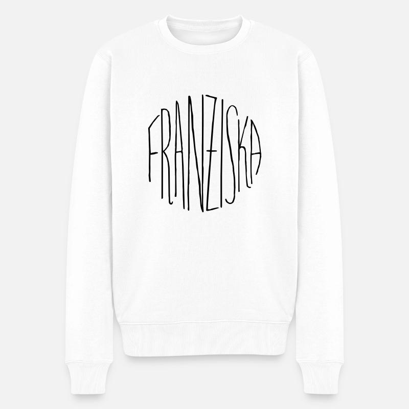Franziska - Männer Premium Bio Pullover - Weiß