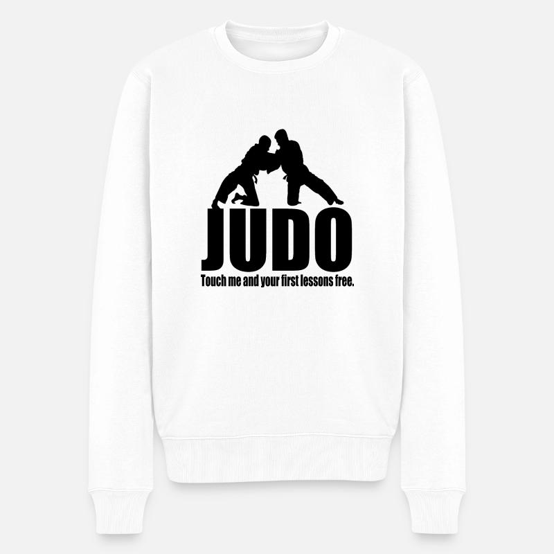 Drôle de judo - Pull Premium bio Homme - blanc