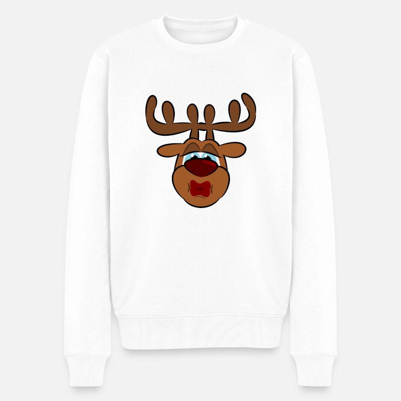 Baiser de renne - Pull Premium bio Homme - blanc