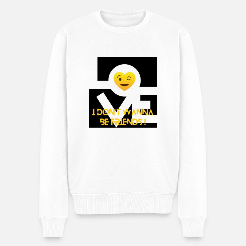 Plus que de l'amitié - Pull Premium bio Homme - blanc