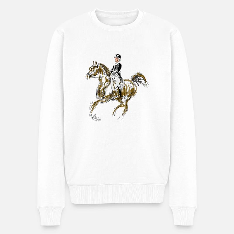cheval - Pull Premium bio Homme - blanc