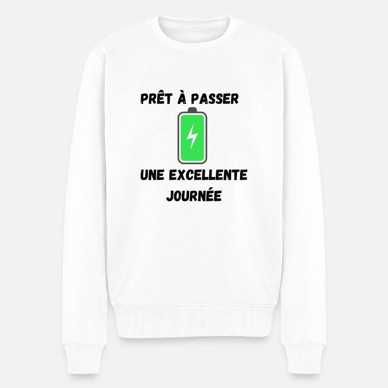 Positive T-shirt - Pull Premium bio Homme - blanc