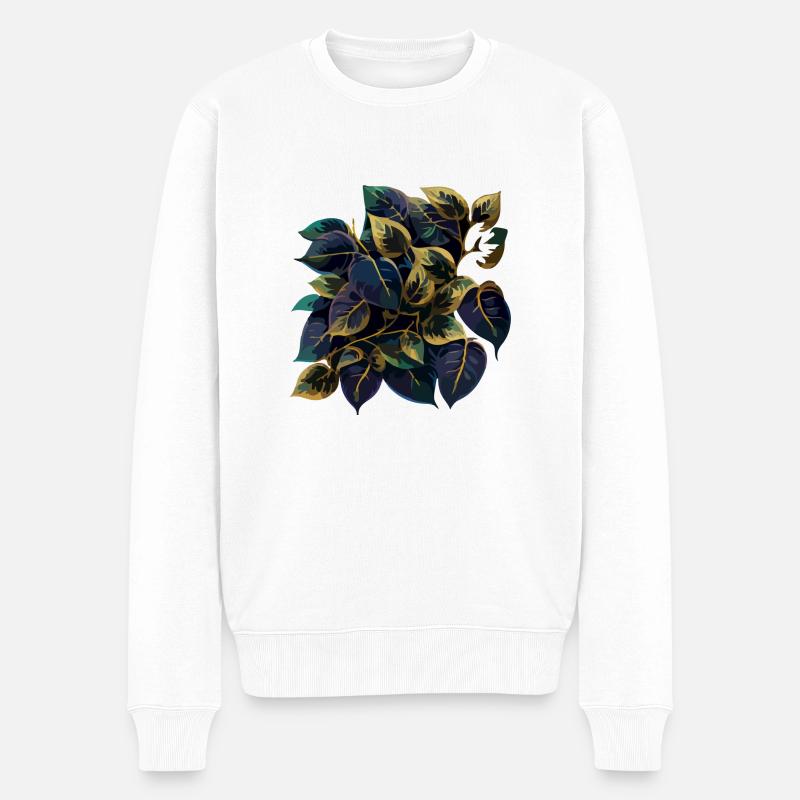 Les feuilles naturelles - Pull Premium bio Homme - blanc