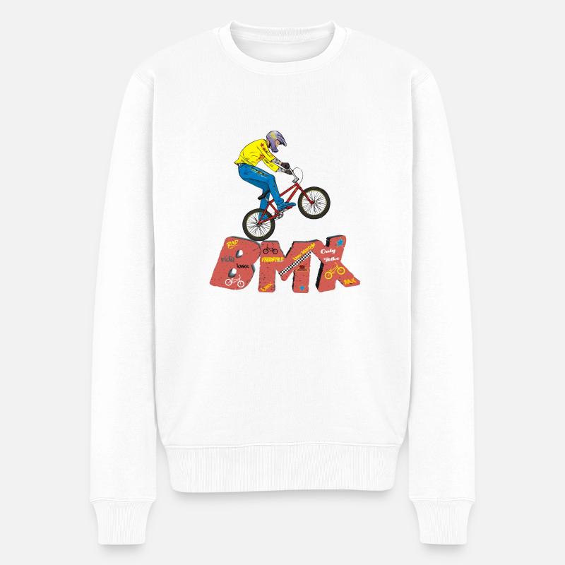 BMX (Begriffsklärung - Männer Premium Bio Pullover - Weiß