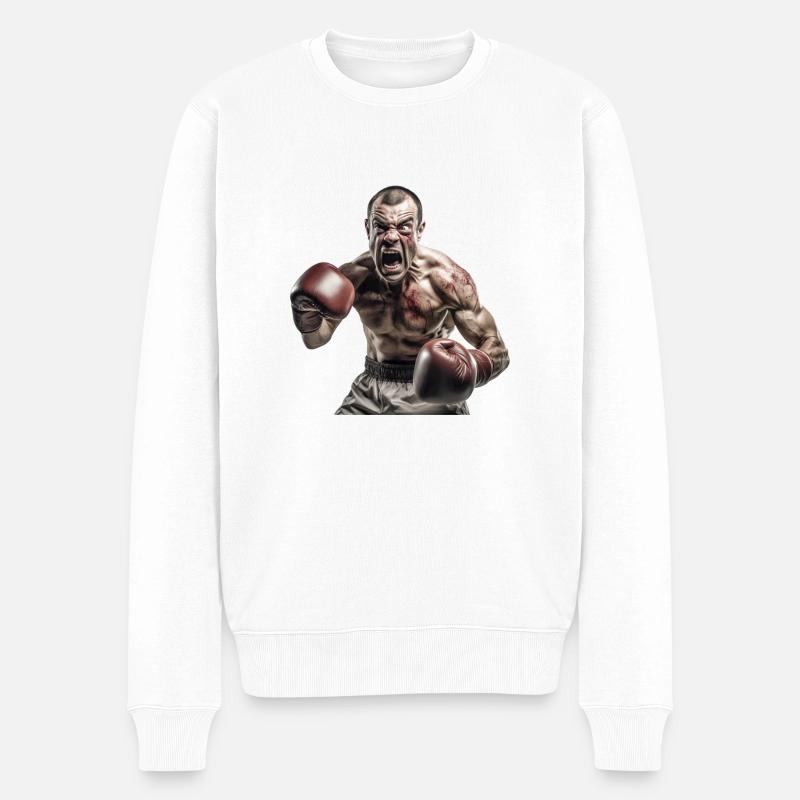 Boxeur - Pull Premium bio Homme - blanc