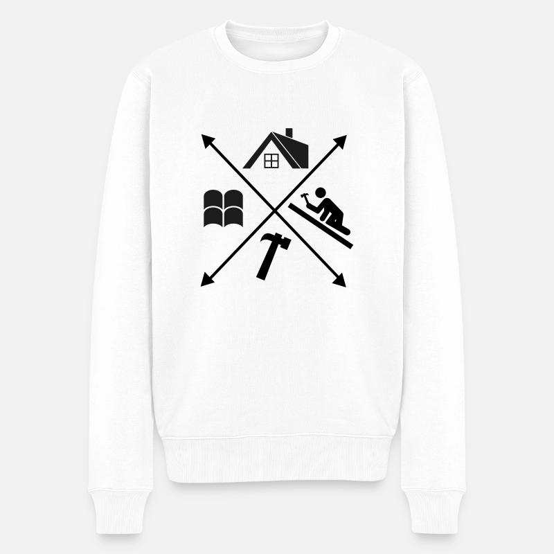 Couvreur - Pull Premium bio Homme - blanc