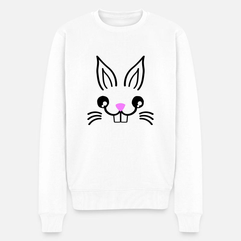 Lapin - Pull Premium bio Homme - blanc