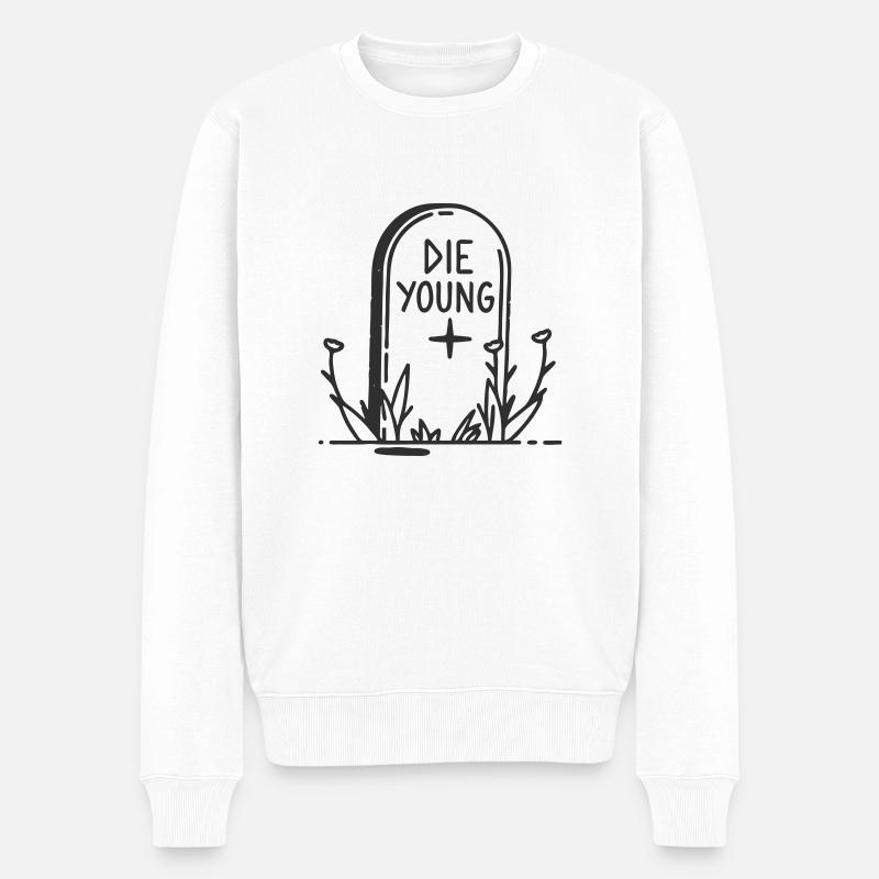 DiE YouNG - Pull Premium bio Homme - blanc