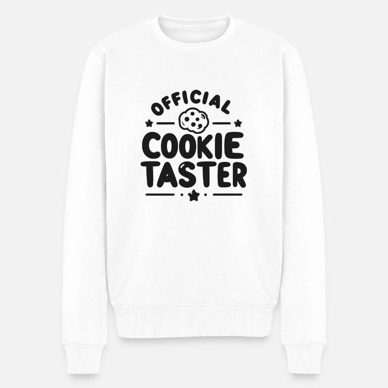 Dégustation officielle de biscuits - Pull Premium bio Homme - blanc