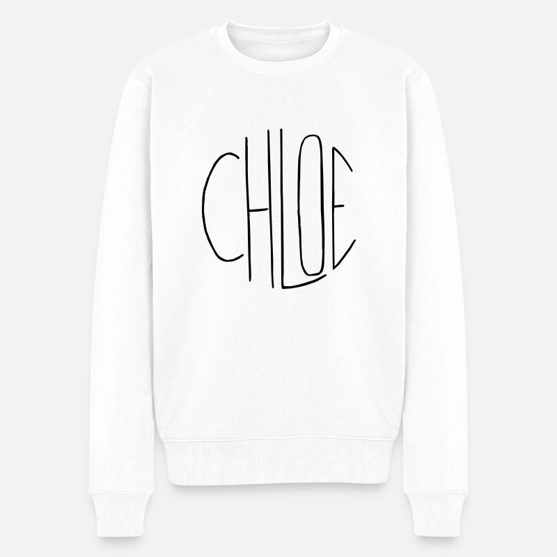 Chloe - Männer Premium Bio Pullover - Weiß