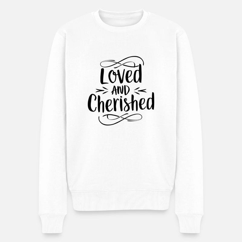 bien-aimé - Pull Premium bio Homme - blanc