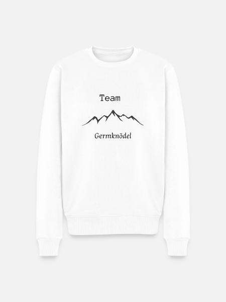 Team Germknödel , wandern - Männer Premium Bio Pullover - Weiß