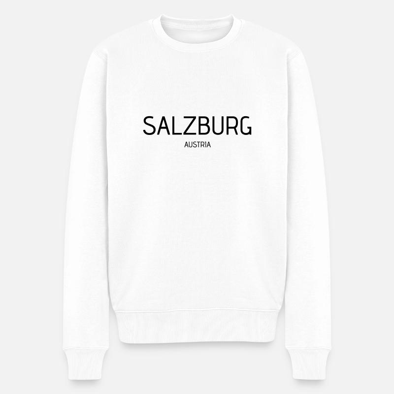 SALZBOURG - Pull Premium bio Homme - blanc