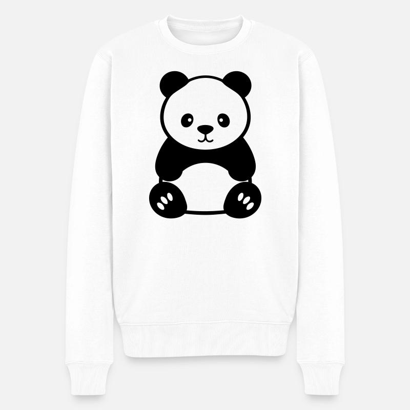 Babybär - Männer Premium Bio Pullover - Weiß