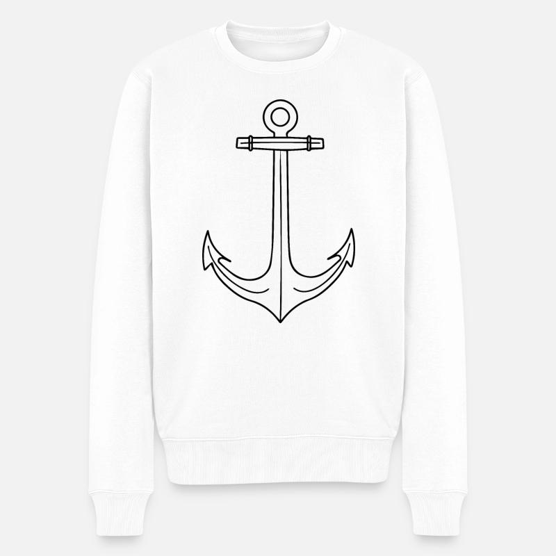 Navigation de navire d’ancrage - Pull Premium bio Homme - blanc