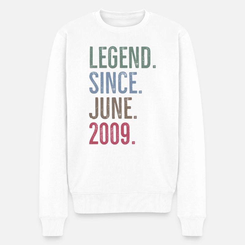 Légende depuis juin 2009 - Pull Premium bio Homme - blanc