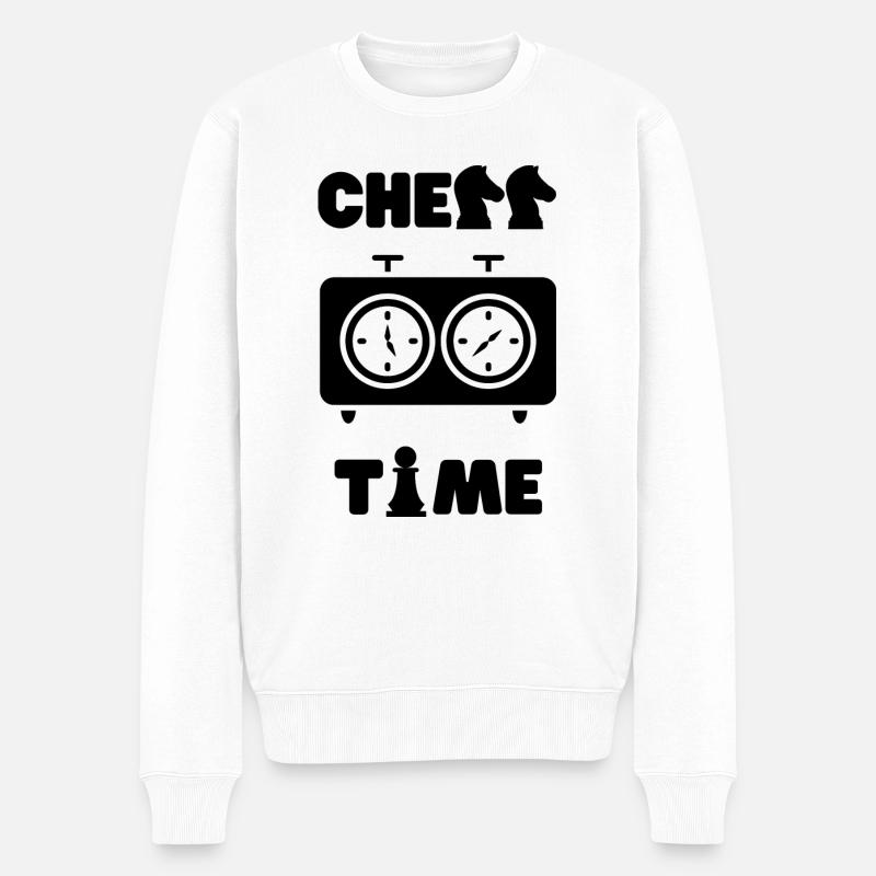 Temps d’échecs - Pull Premium bio Homme - blanc
