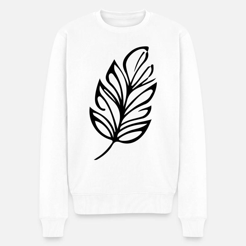 Écologie des feuilles - Pull Premium bio Homme - blanc