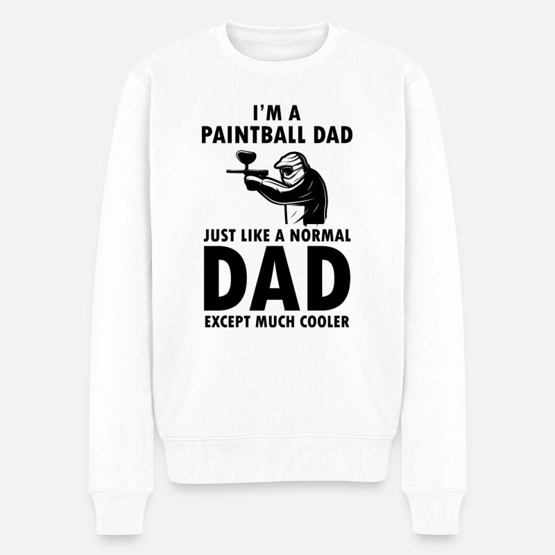 Paintball Airsoft - Pull Premium bio Homme - blanc