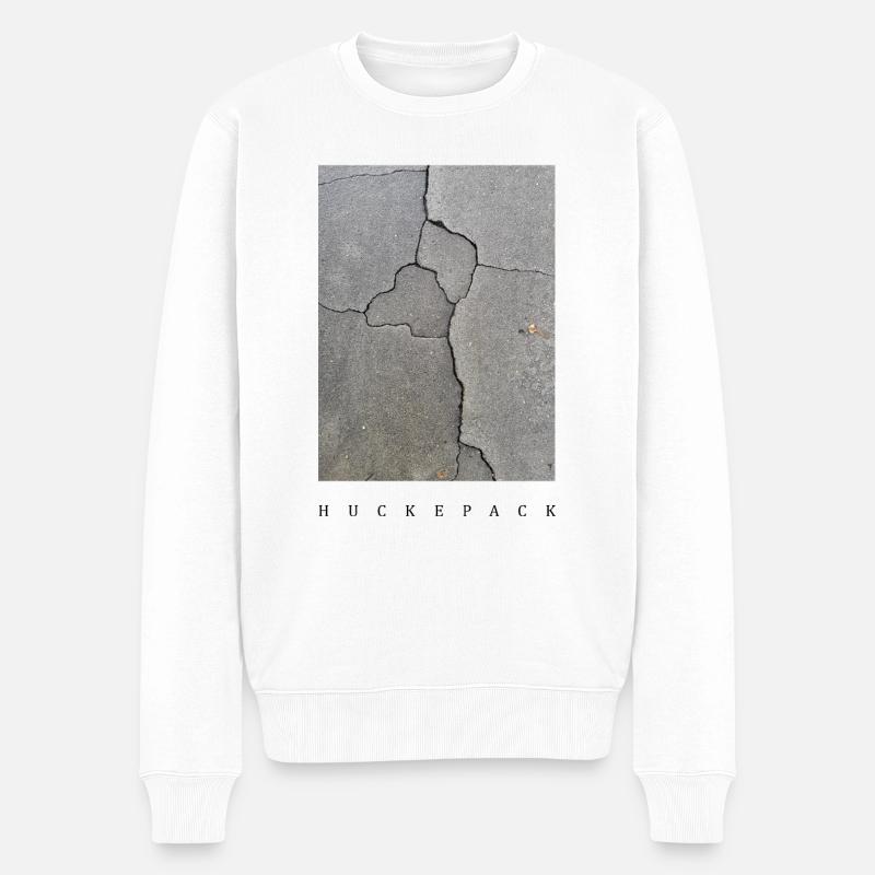 Huckepack - Männer Premium Bio Pullover - Weiß