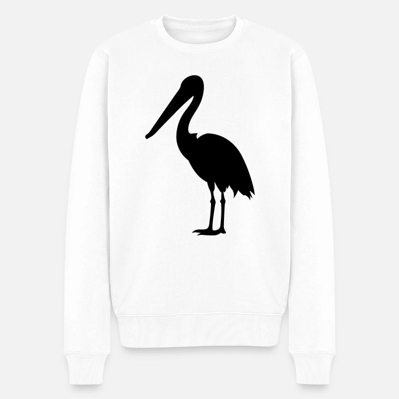 Pelikan - Männer Premium Bio Pullover - Weiß