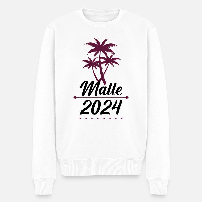 malle 2024 001 - Pull Premium bio Homme - blanc