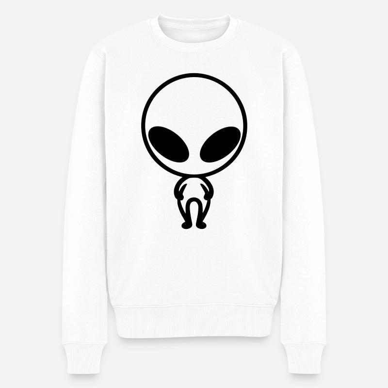 alien - Pull Premium bio Homme - blanc